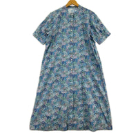 ワンピース AFTERNOONTEA WARDROBE ﾘﾊﾞﾃｨﾌﾟﾘﾝﾄ ﾜﾝﾋﾟｰｽ ブルー
