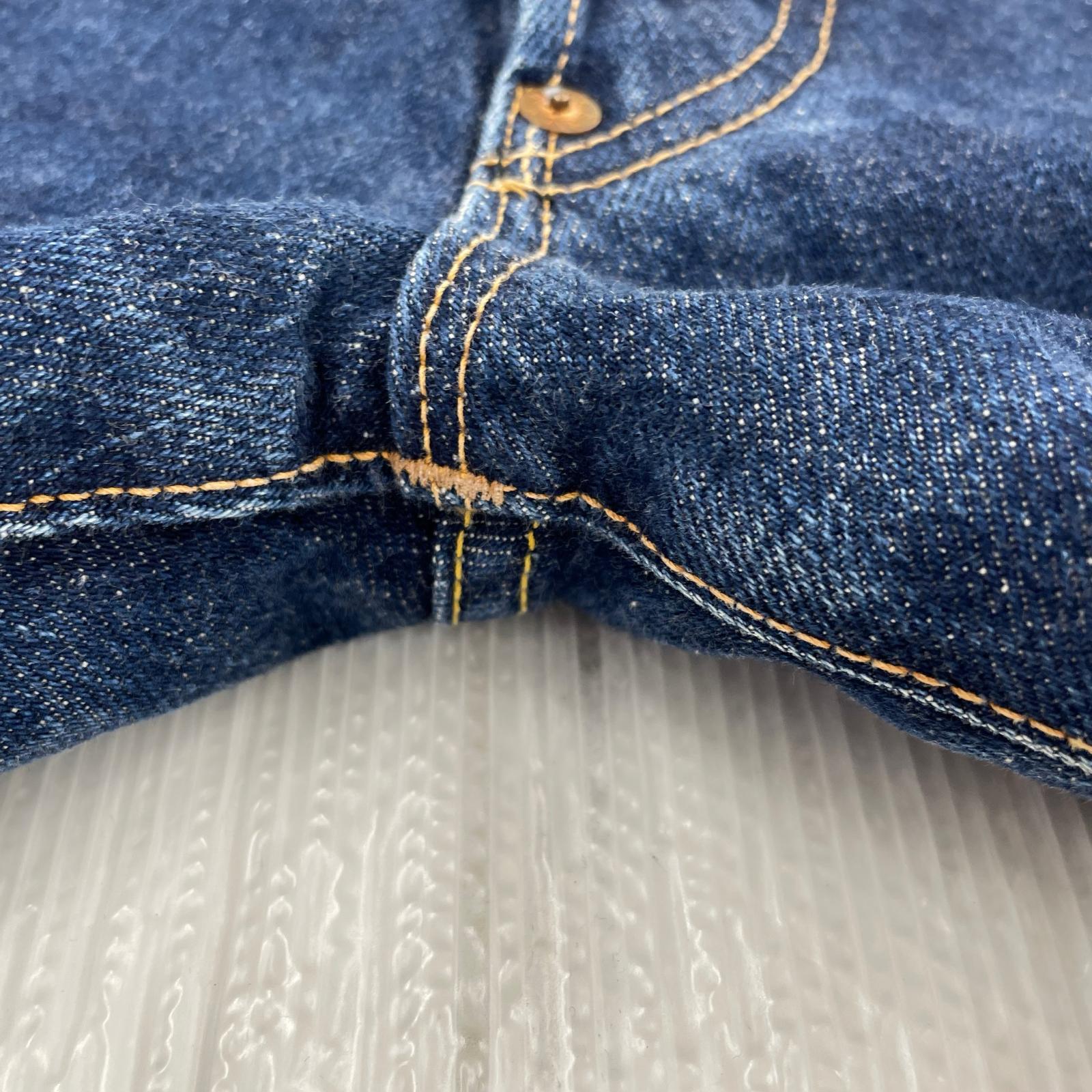 デニムパンツ 2504XX 水牛パッチ カモメ シンチバック Ｗ30 30 ブルー