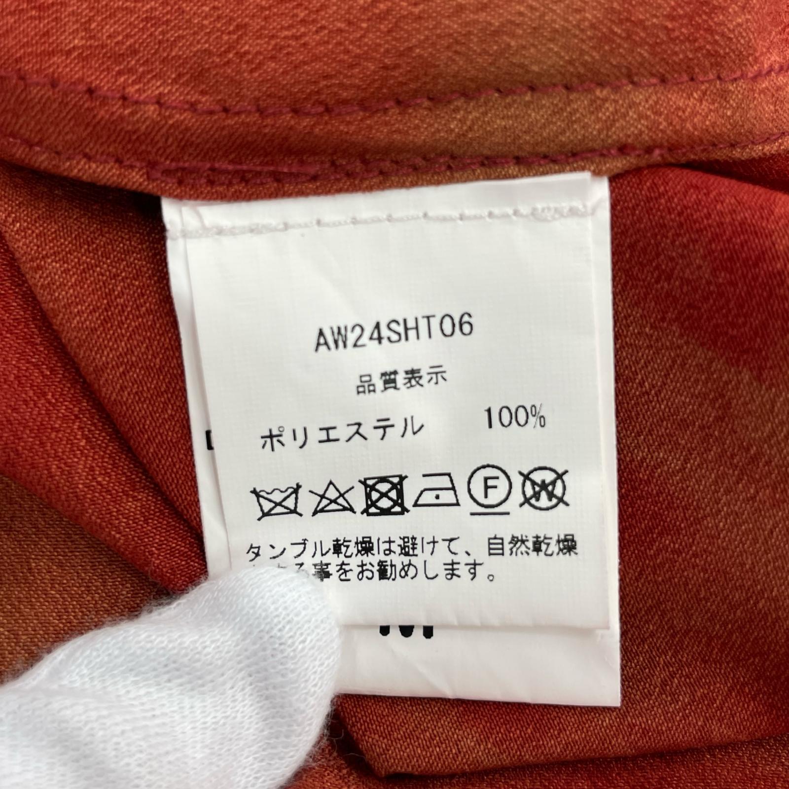 長袖シャツ FFIXXED STUDIOS タイダイシャツジャケット M レッド M レッド