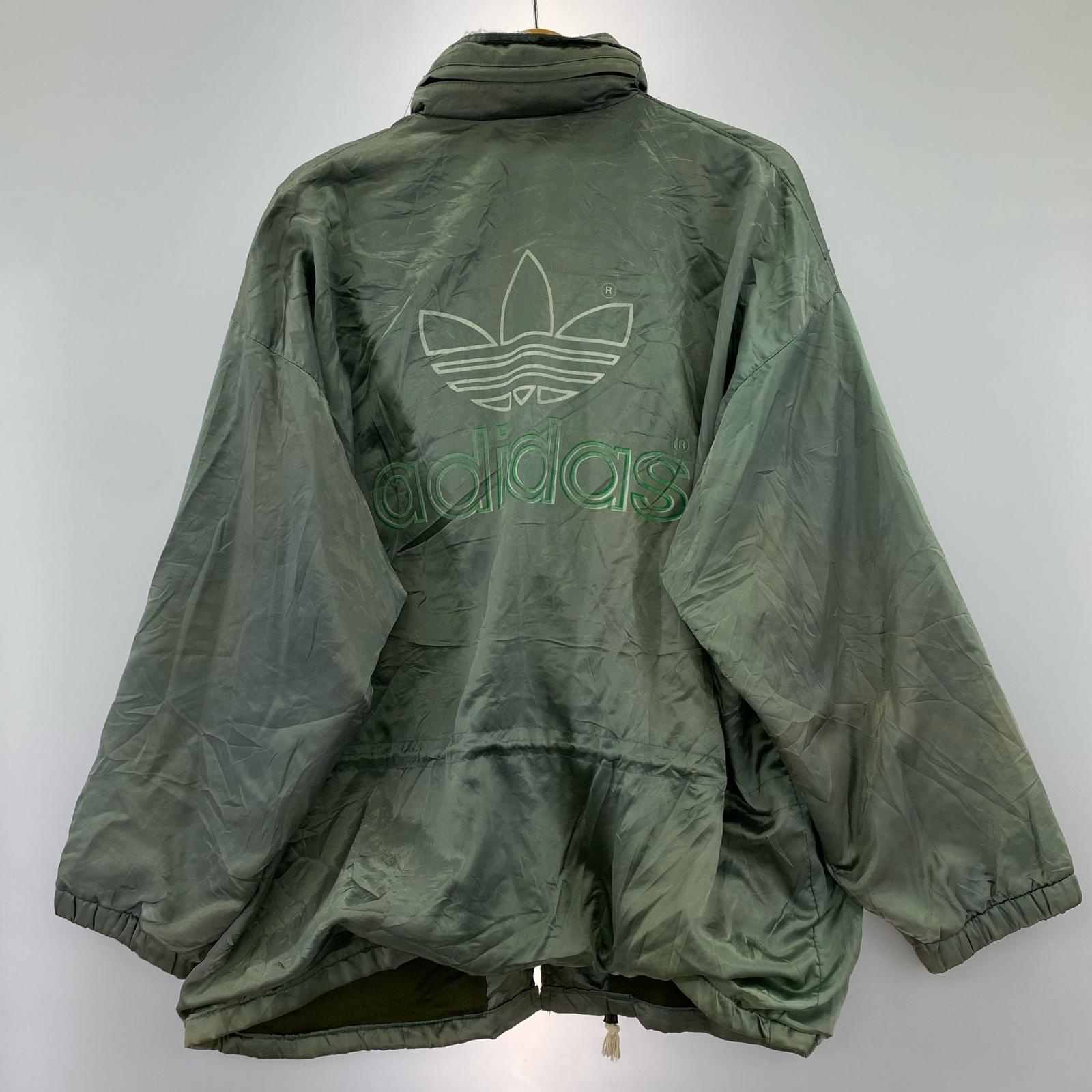 ジャケット OLD adidas/ナイロンジャケット カーキ