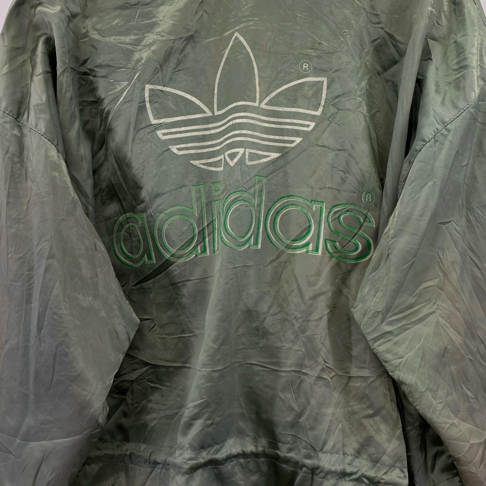 ジャケット OLD adidas/ナイロンジャケット カーキ