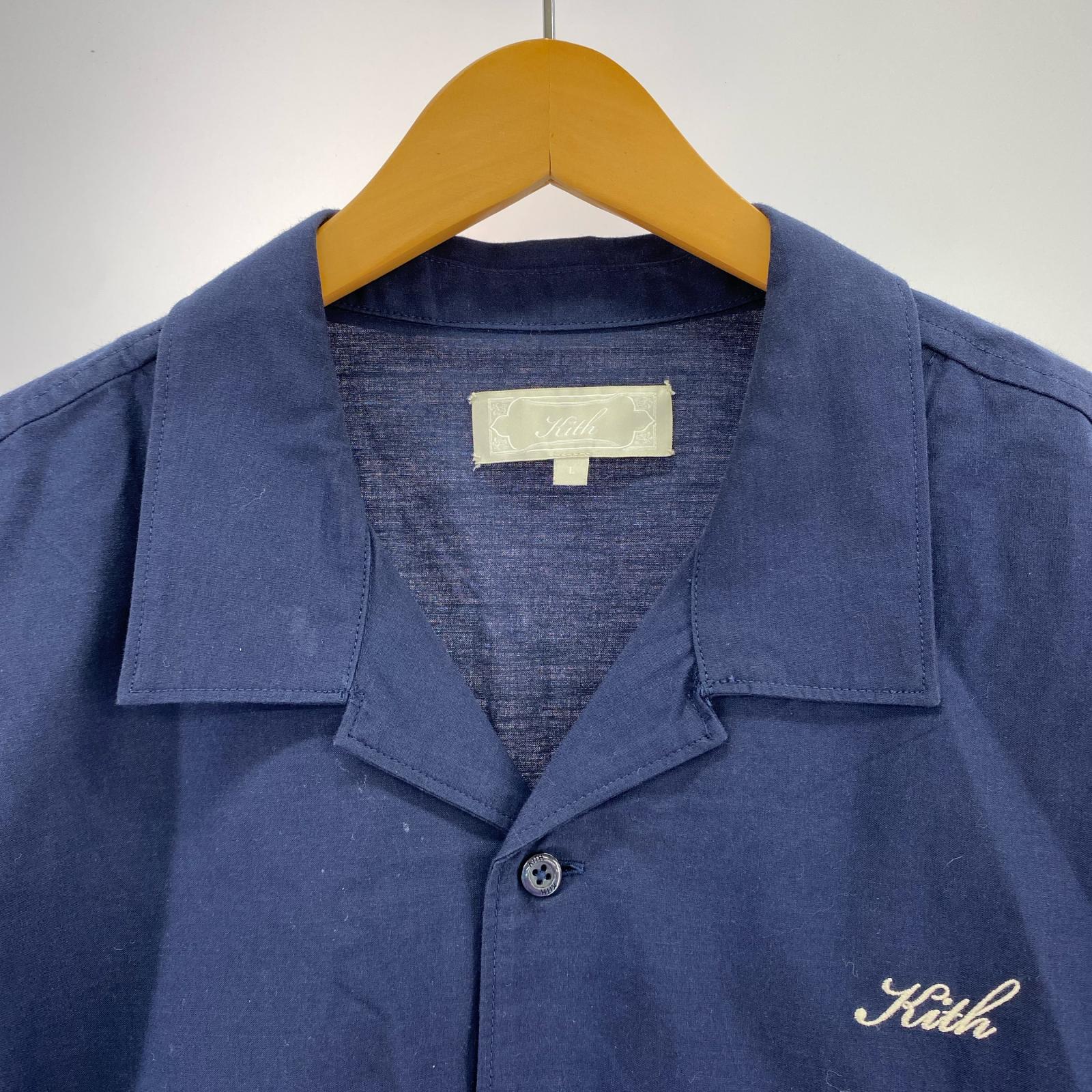 長袖シャツ 24ss Adonis Camp Collar Shirt/サイズL L ネイビー