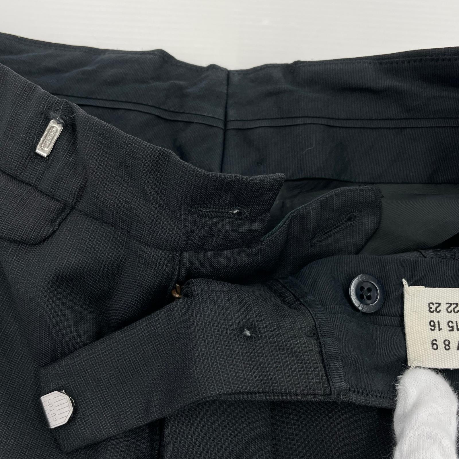 パンツ MARTIN MARGIELA ここのえ期 スラックス 46 ブラック 46 ブラック