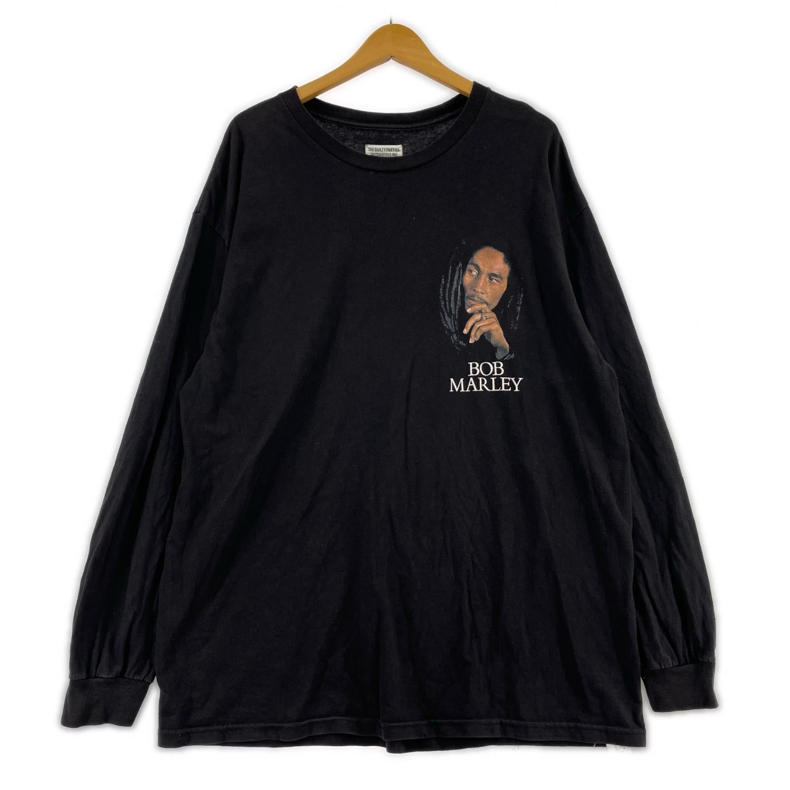 長袖Ｔシャツ BOB MARLEY L/S Tee 黒　XL ブラック