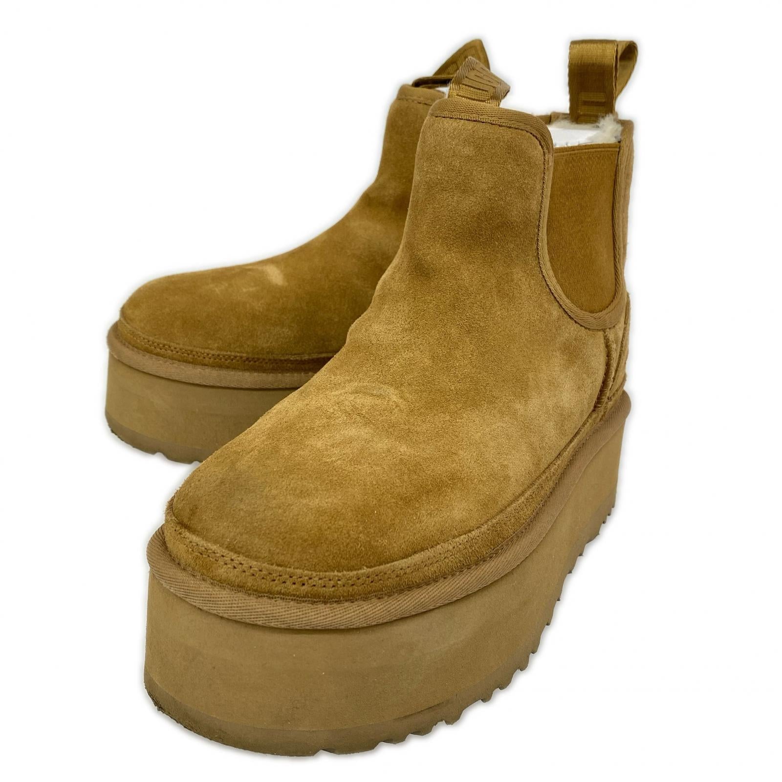 ブーツ Neumel Platform Chelsea 24cm (US6 UK5 1/2 EU38) ベージュ