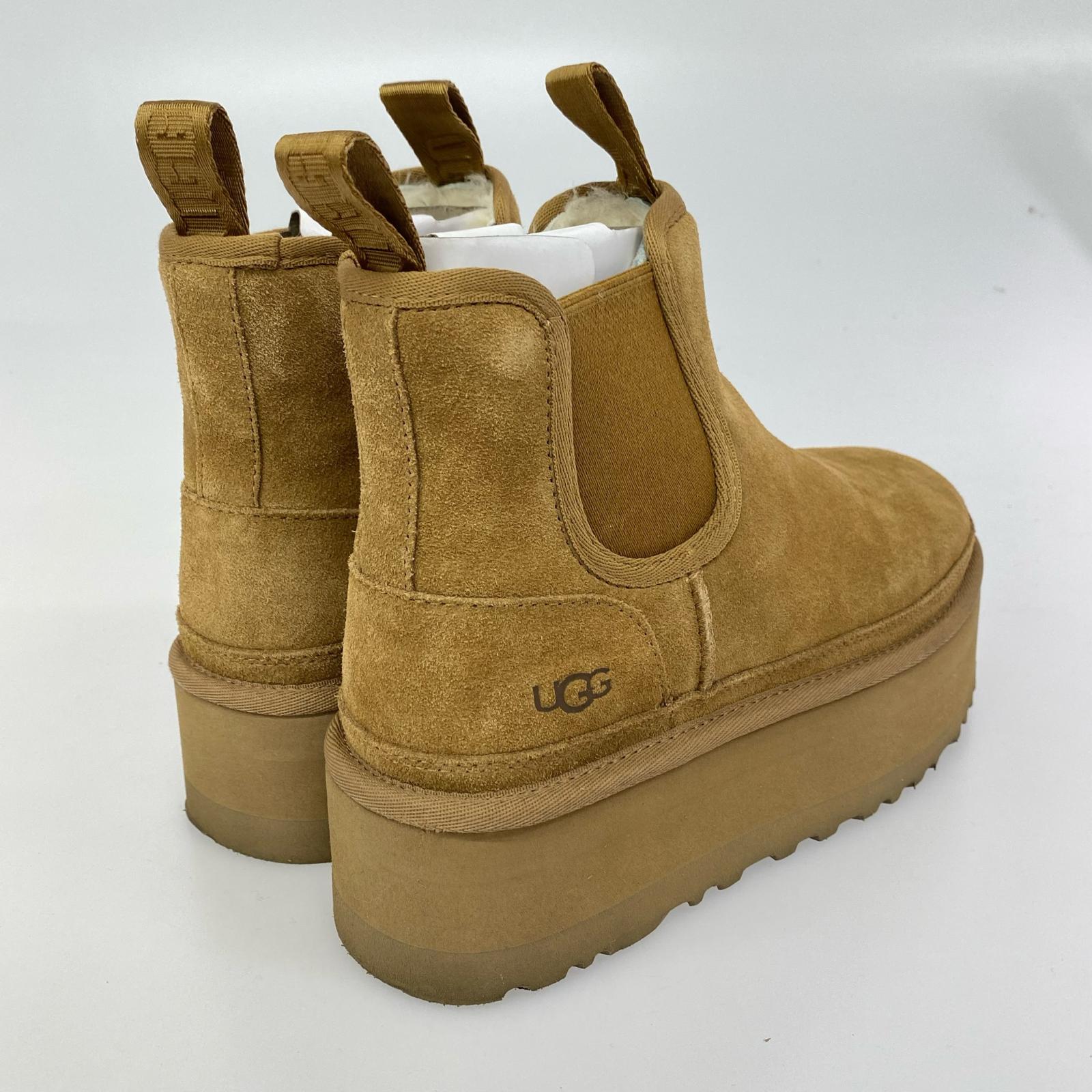 ブーツ Neumel Platform Chelsea 24cm (US6 UK5 1/2 EU38) ベージュ