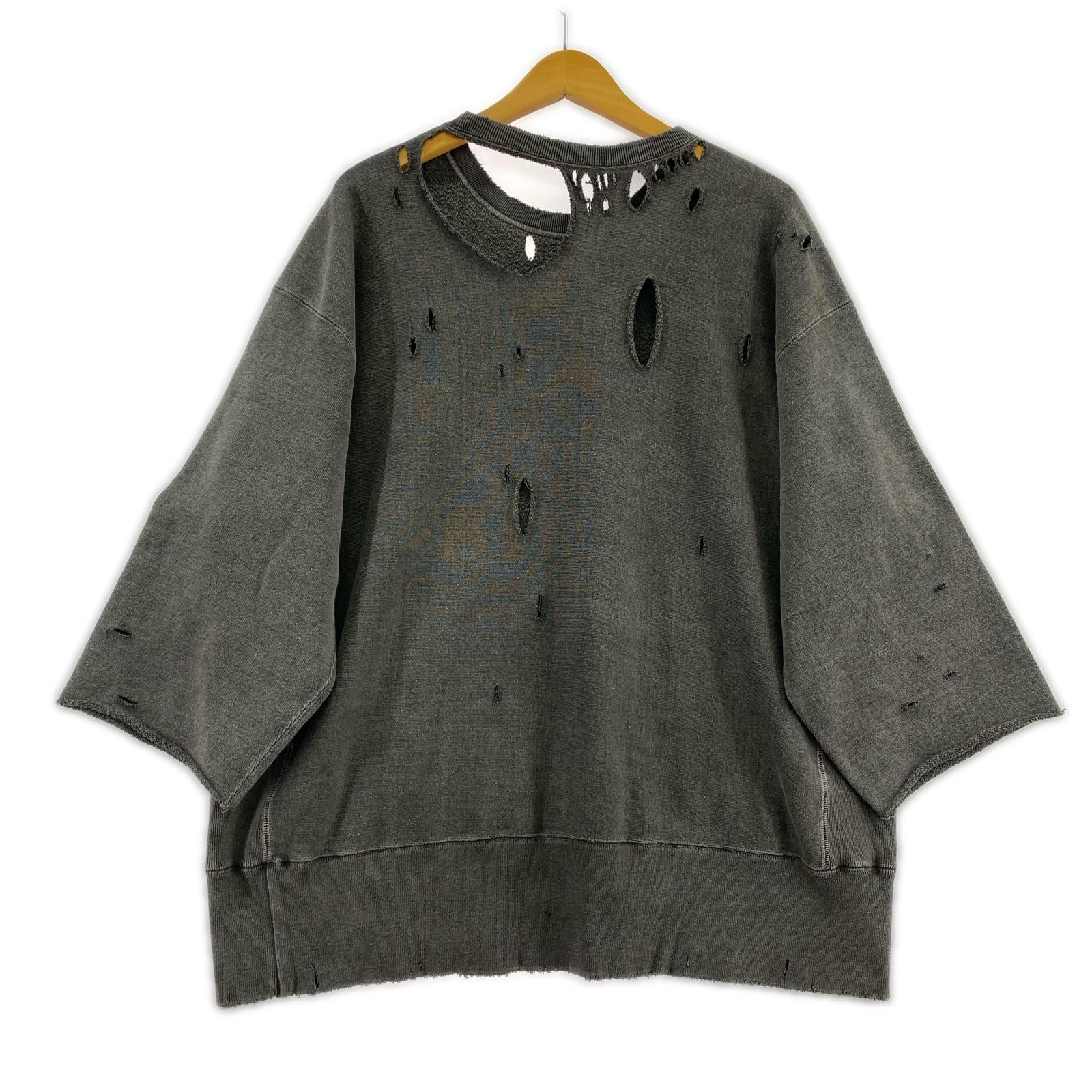 スウェット S/S CRASH CREWNECK 2 グレー