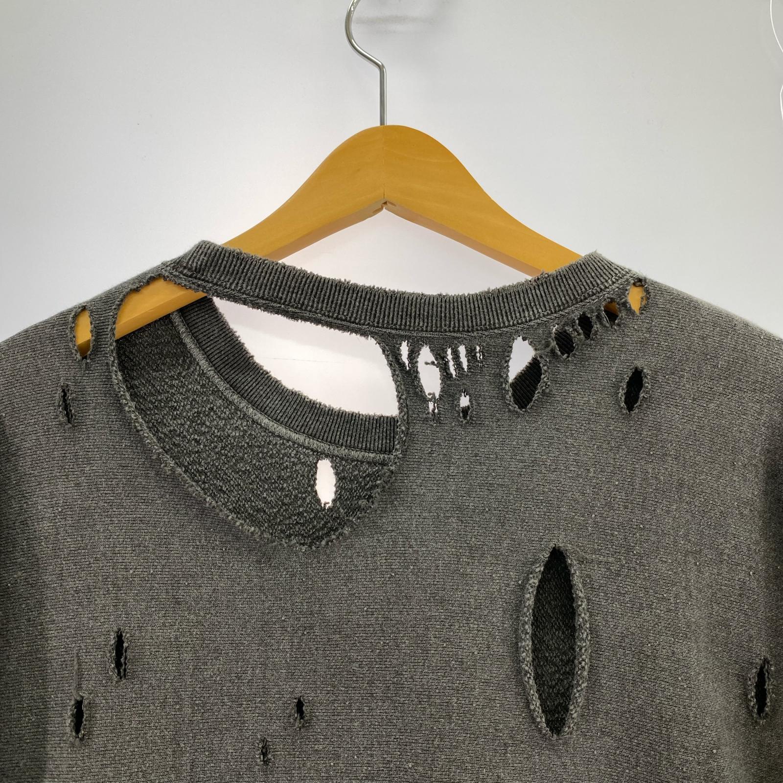 スウェット S/S CRASH CREWNECK 2 グレー