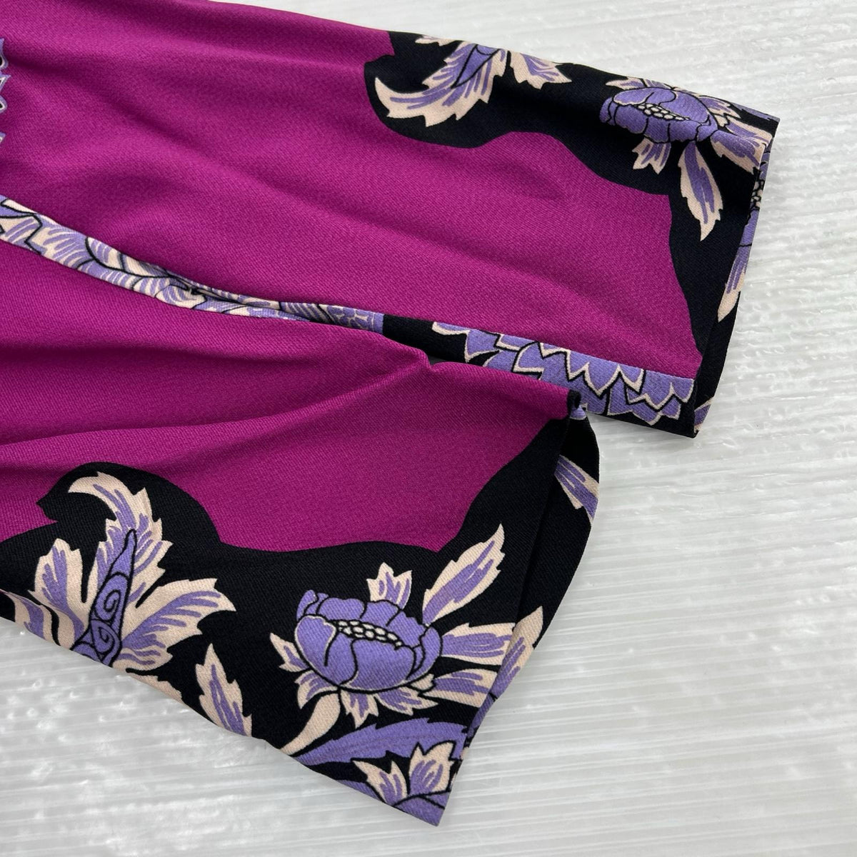 ワンピース ETRO 長袖ワンピース 44 パープル