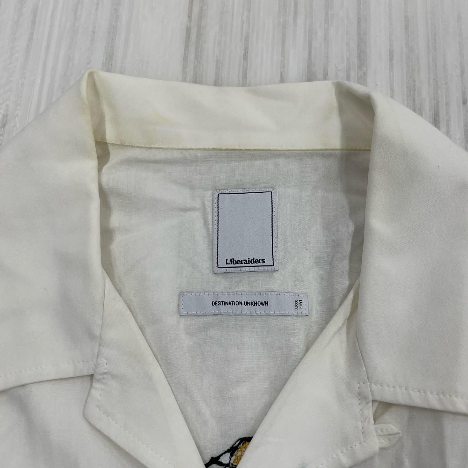 半袖シャツ Liberaiders アロハシャツ WHT L L ホワイト