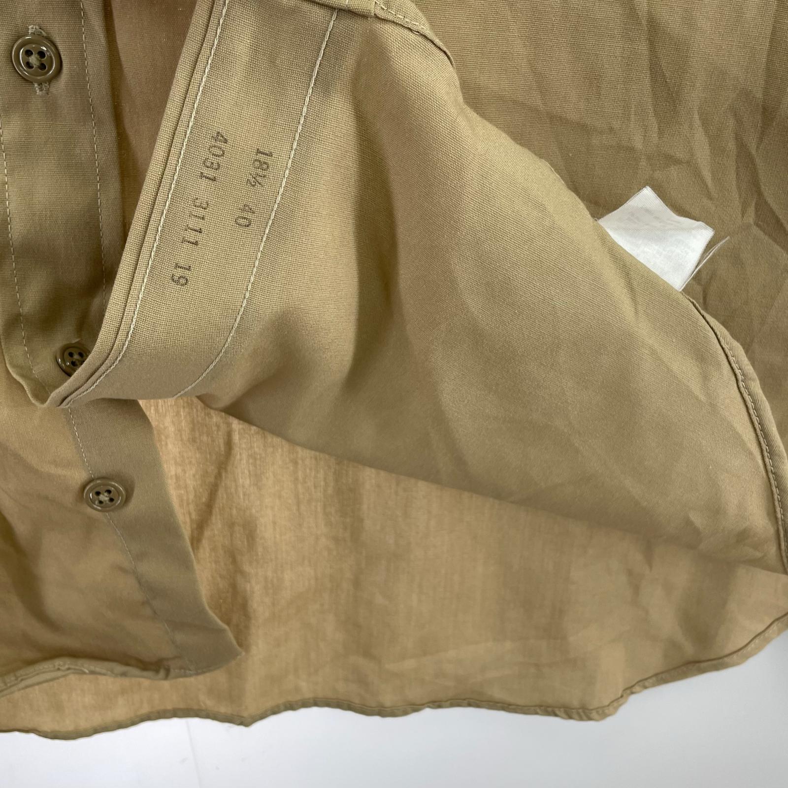 長袖シャツ 90s U.S.NAVY OFFICIAL UNIFORM BEG 40 ベージュ