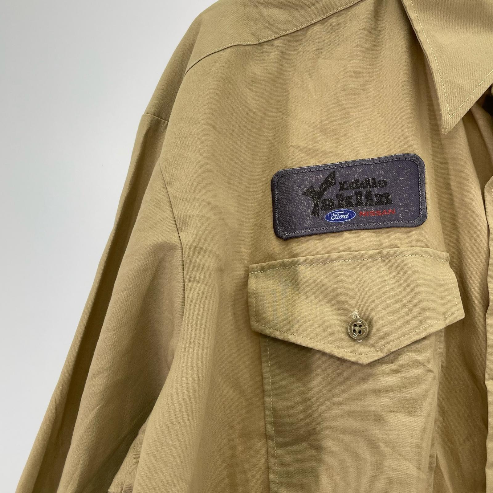 長袖シャツ 90s U.S.NAVY OFFICIAL UNIFORM BEG 40 ベージュ