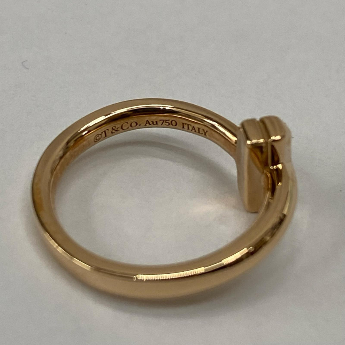 Tiffany＆Co./Tワンナローリング/750/PG