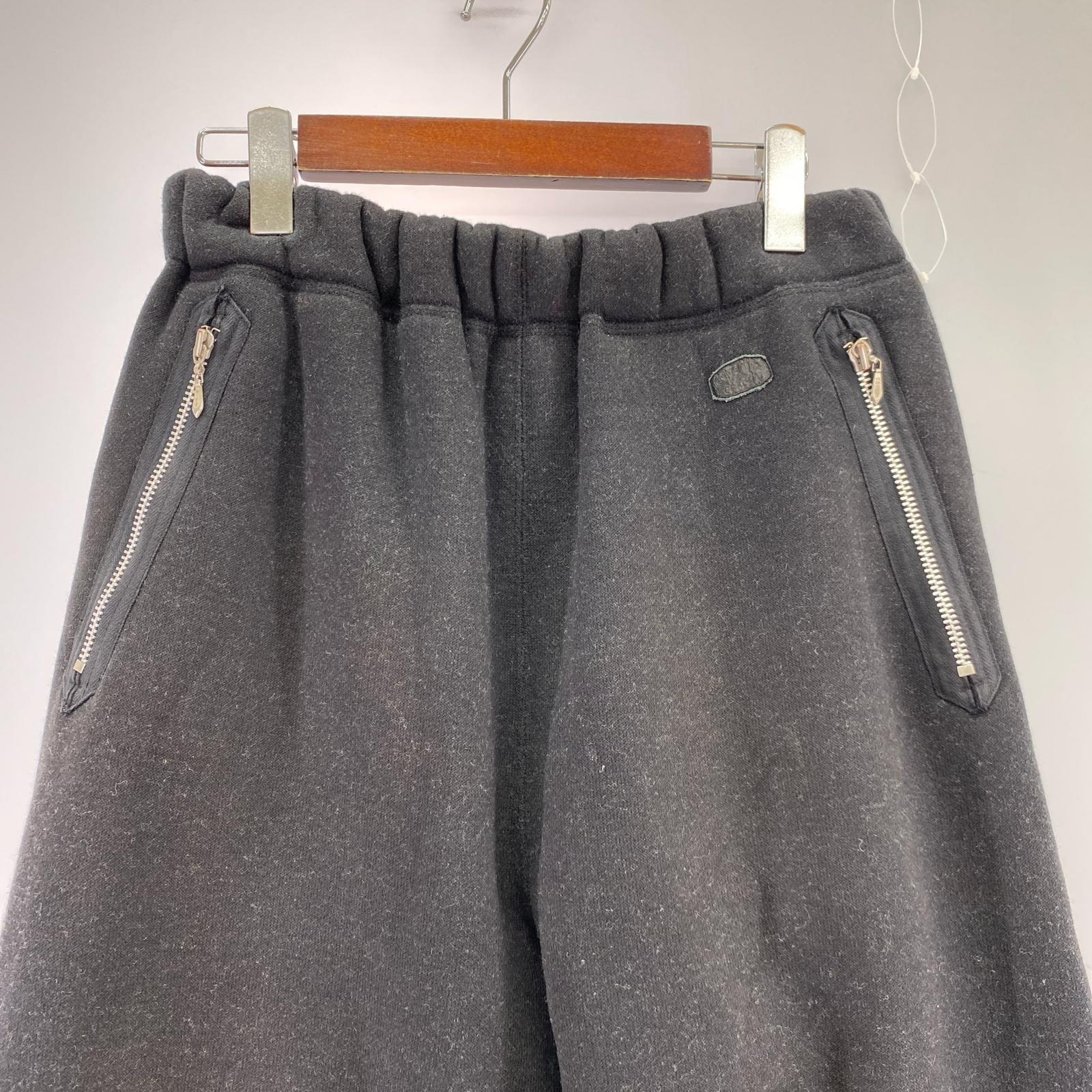 パンツ BRETT Wool Cashmere Boa Sweat Pants S ブラック