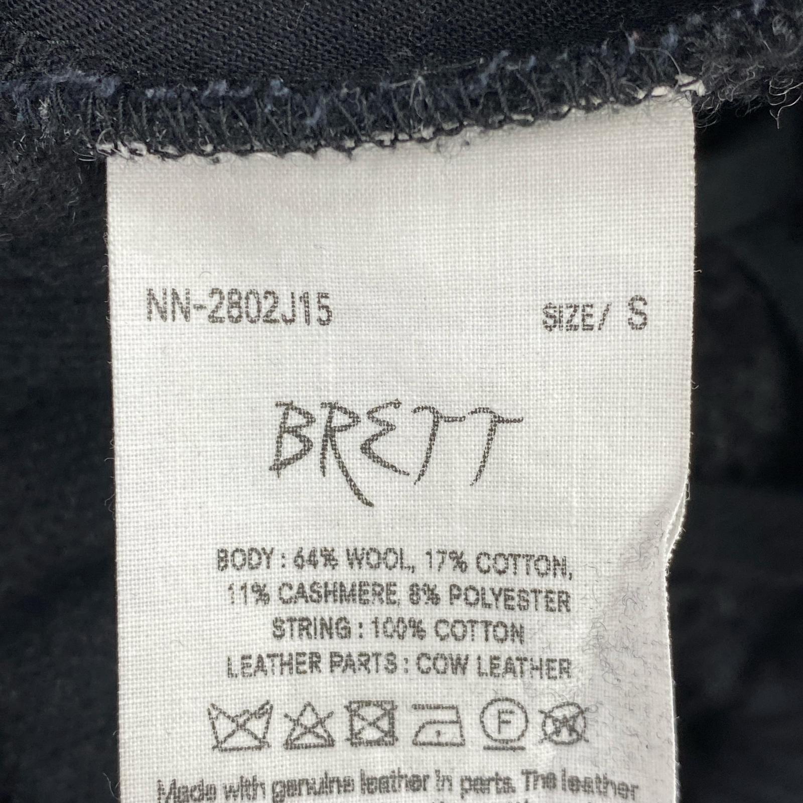 パンツ BRETT Wool Cashmere Boa Sweat Pants S ブラック