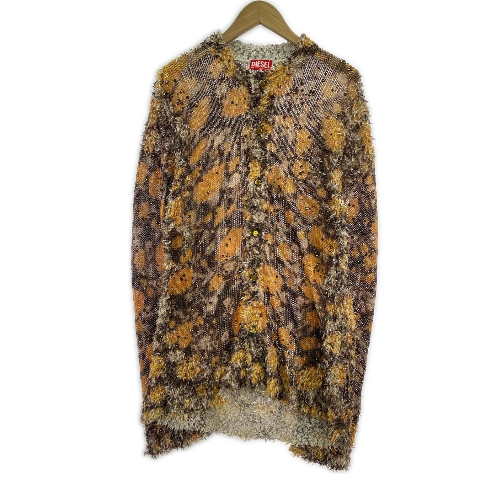カーディガン DIESEL 26SS K-LINNUS Printed linen-blend cardigan M M