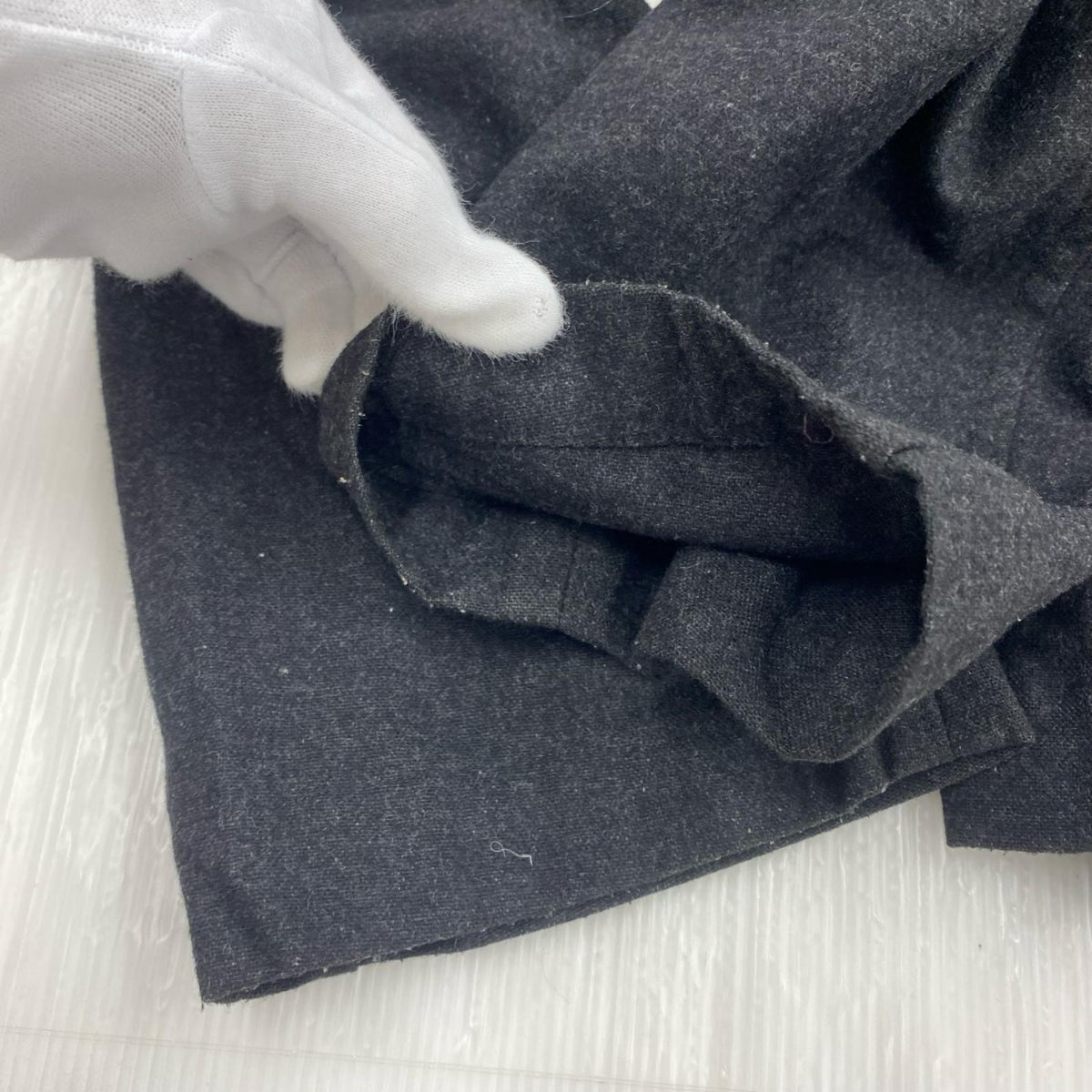 ジャケット SHIRTS 04AW ｻｲﾄﾞｼﾞｯﾌﾟ ｳｰﾙｼﾞｬｹｯﾄ L ブラック