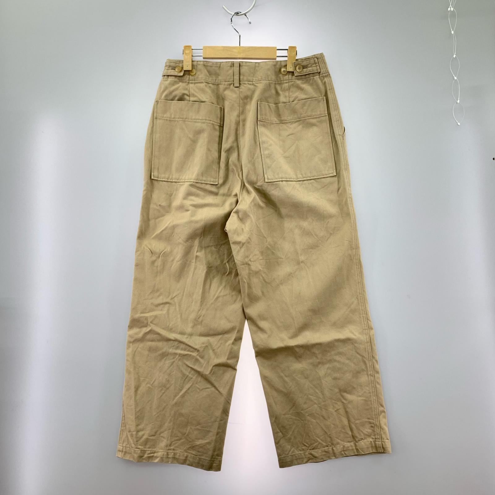 パンツ ×Graphpaper/23AW/2Pleated Wide Trousers 2 ベージュ