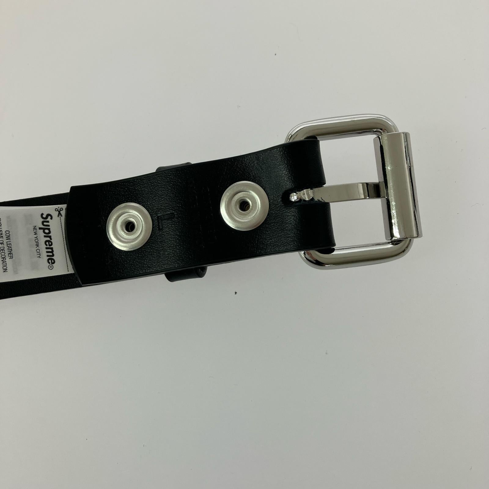 その他アクセサリー Supreme 26SS Studded Leather Belt スタッズレザーベルト L 黒 L ブラック