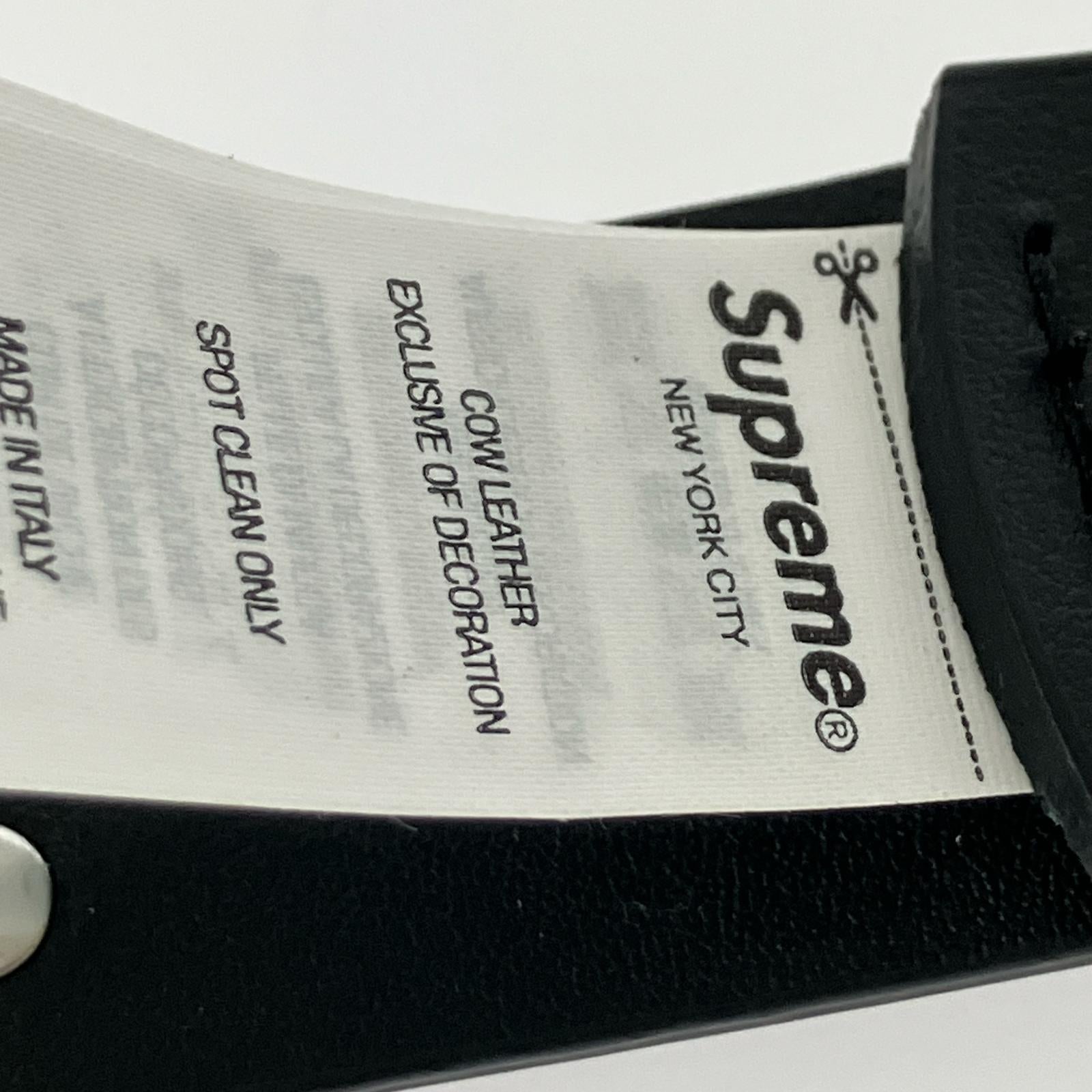その他アクセサリー Supreme 26SS Studded Leather Belt スタッズレザーベルト L 黒 L ブラック
