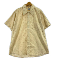 半袖シャツ DONLIN 70s　花柄シャツ ベージュ