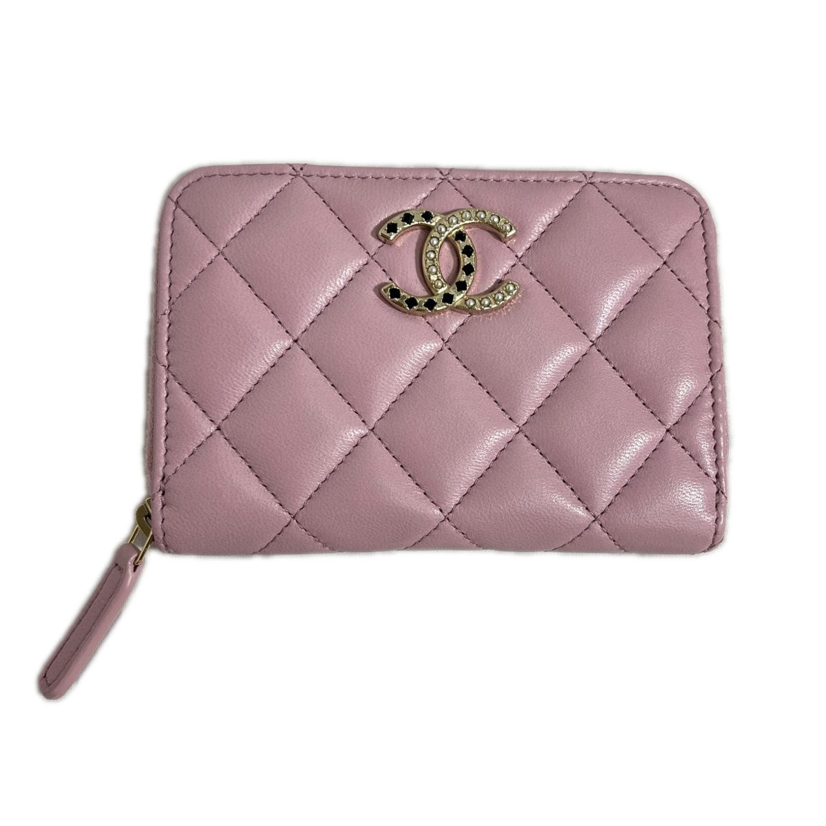 CHANEL マトラッセ ストーンココマーク コンパクトウォレット