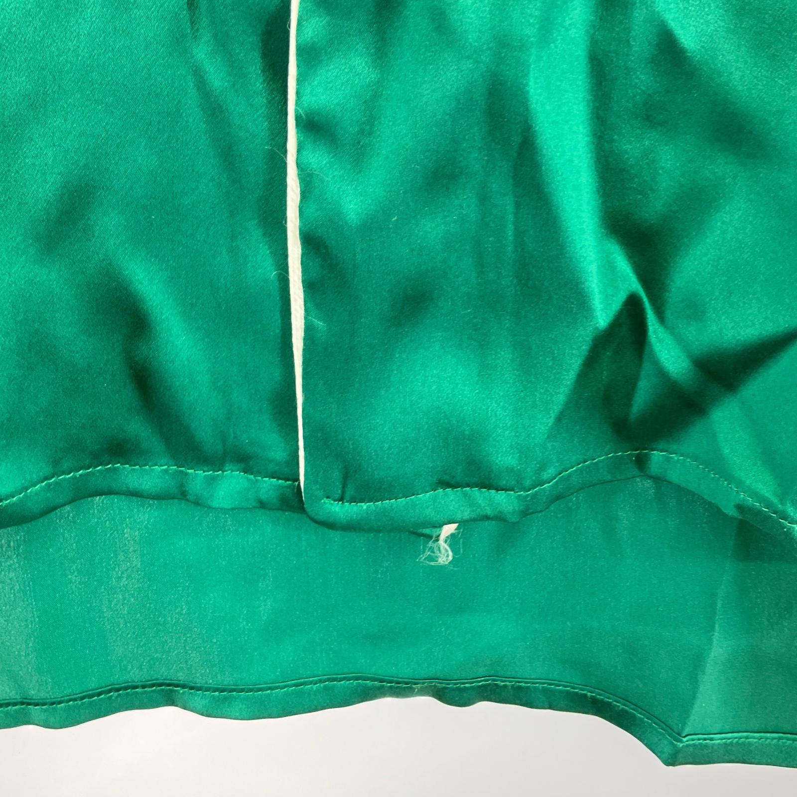 長袖シャツ SILK PYAJAMA TOP 緑 (L) L グリーン