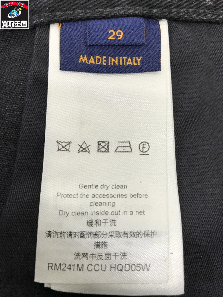 24SS デニムワークウェアパンツ 黒 (29) RM241M CCU HQD05W