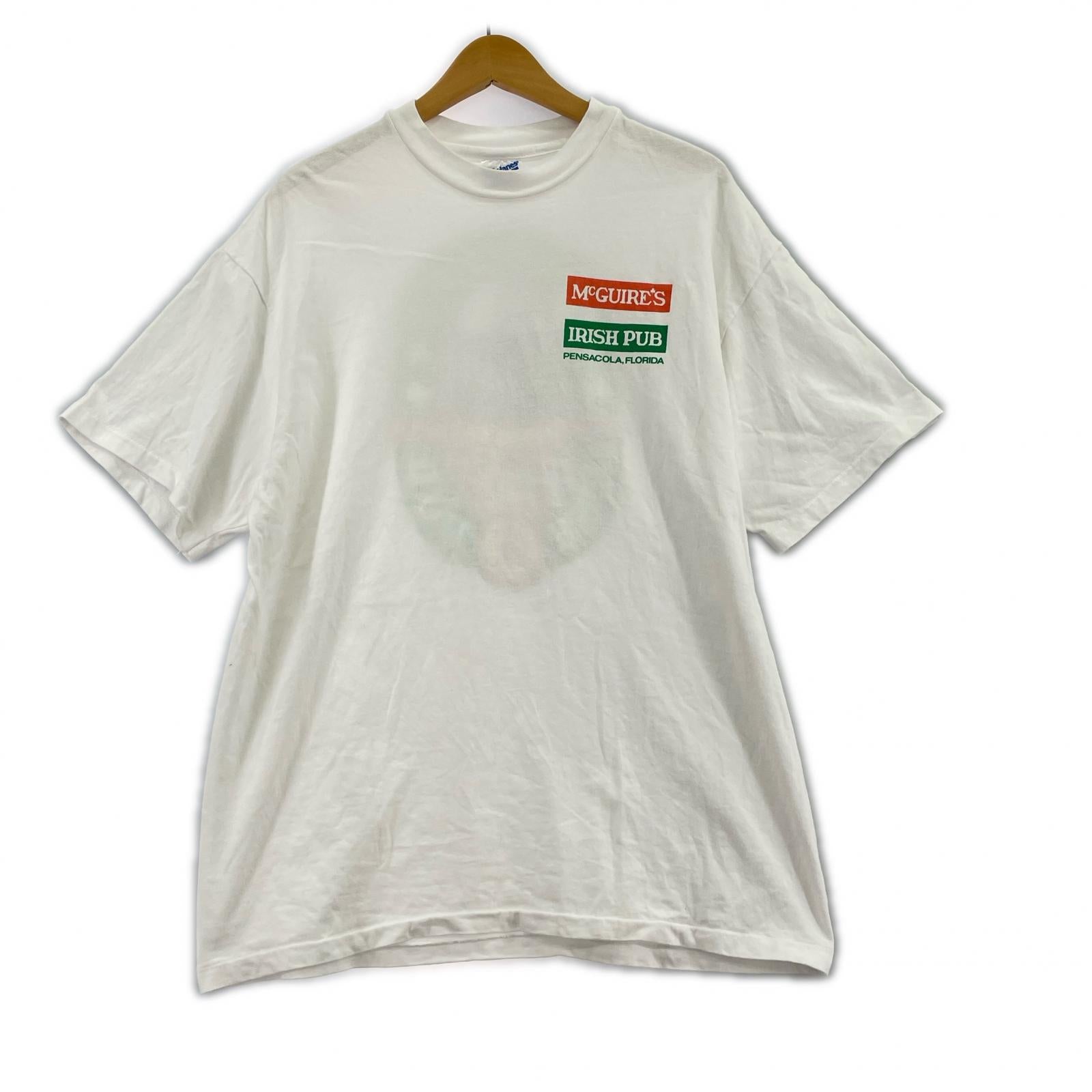 半袖Ｔシャツ HANES MCGUIRES　白　？ L ホワイト