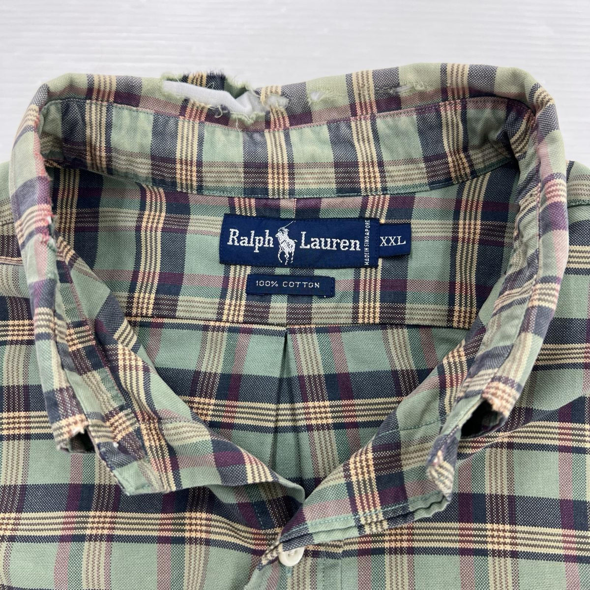 半袖シャツ 半袖ﾎﾞﾀﾝﾀﾞｳﾝｼｬﾂ/XXL/CHECK