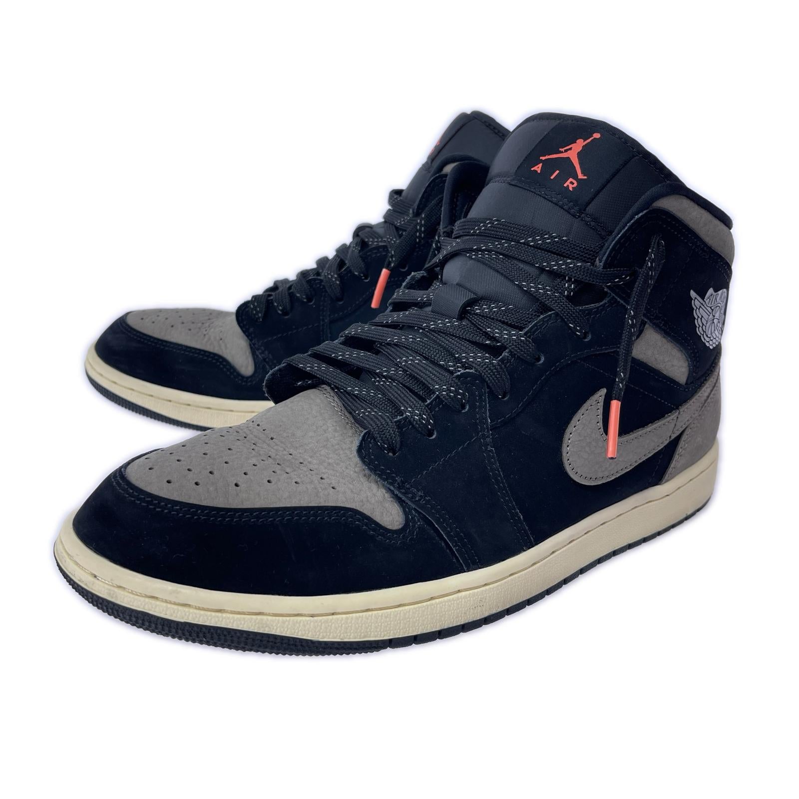 スニーカー Air Jordan 1 Mid SE 黒灰 (28.5) 28.5cm (US10 1/2 UK10 EU47)