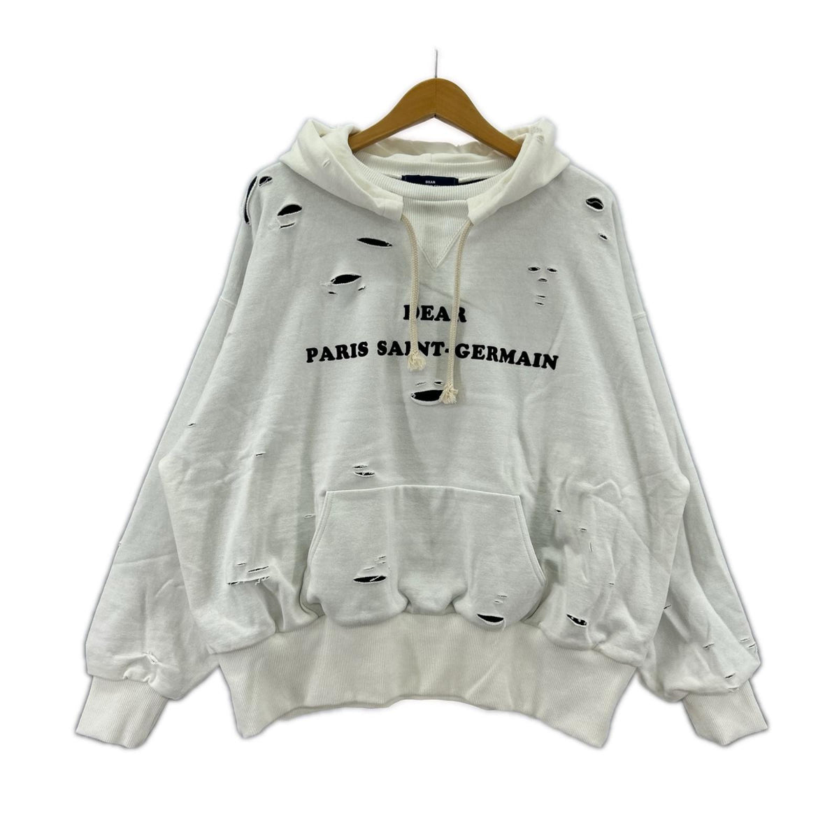 パーカー DEAR PSG LAYERED HOODIE WHT M M ホワイト