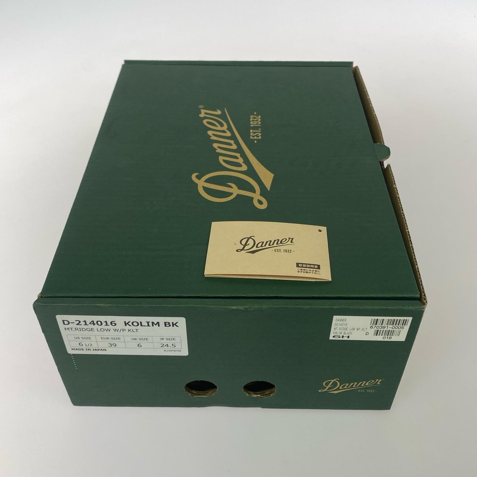 ブーツ D214016/MOUNTAIN RIDGE LOW W/P/黒/24.5 24.5cm (US6 1/2 UK6 EU39) ブラック