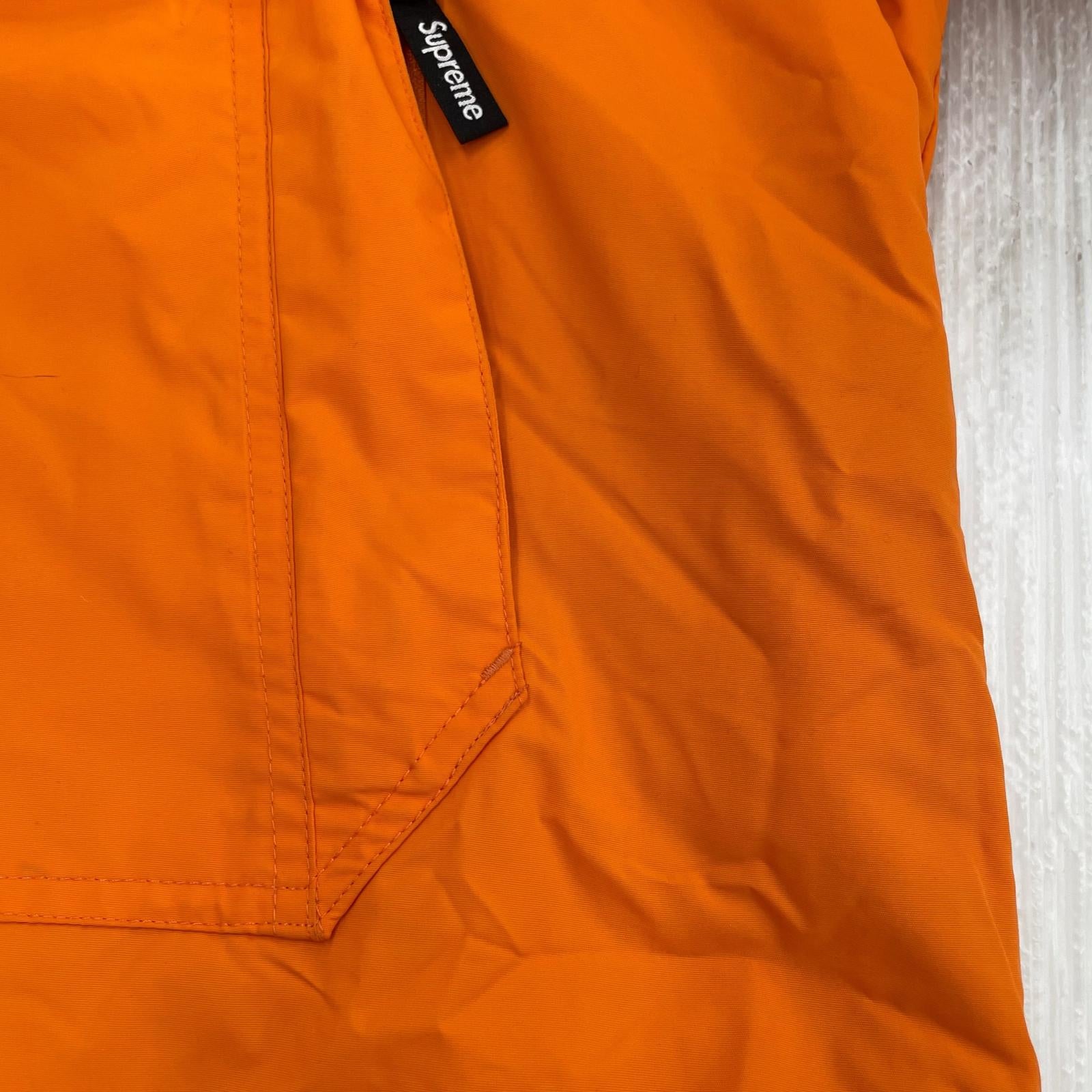 ジャケット 17aw hooded logo half zip pullover L L オレンジ