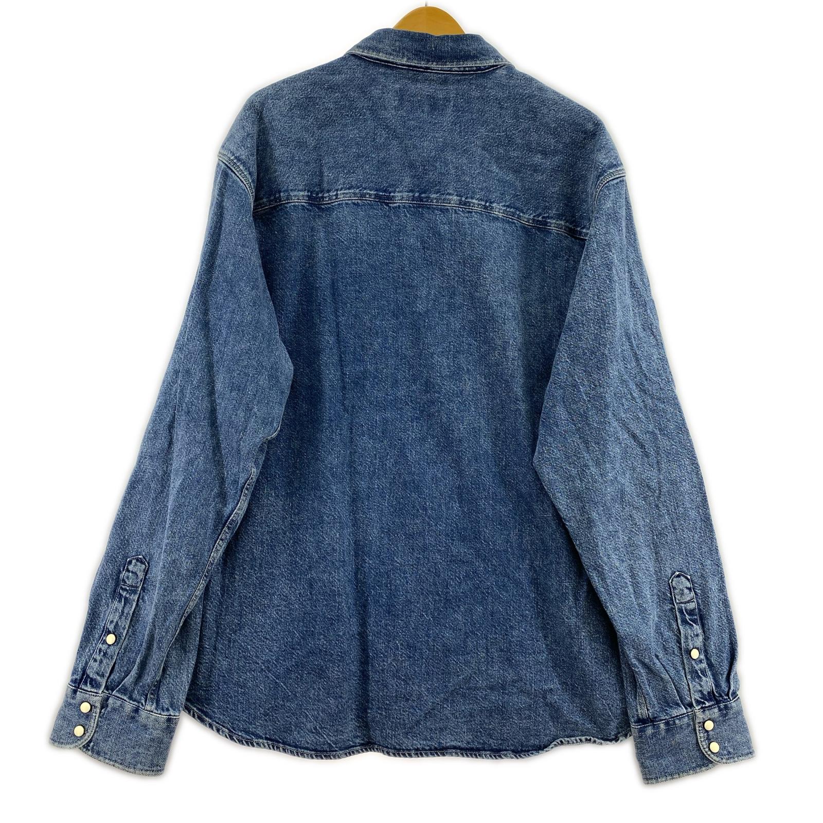 長袖シャツ Boxy Western Denim Shirt ライトブルー L