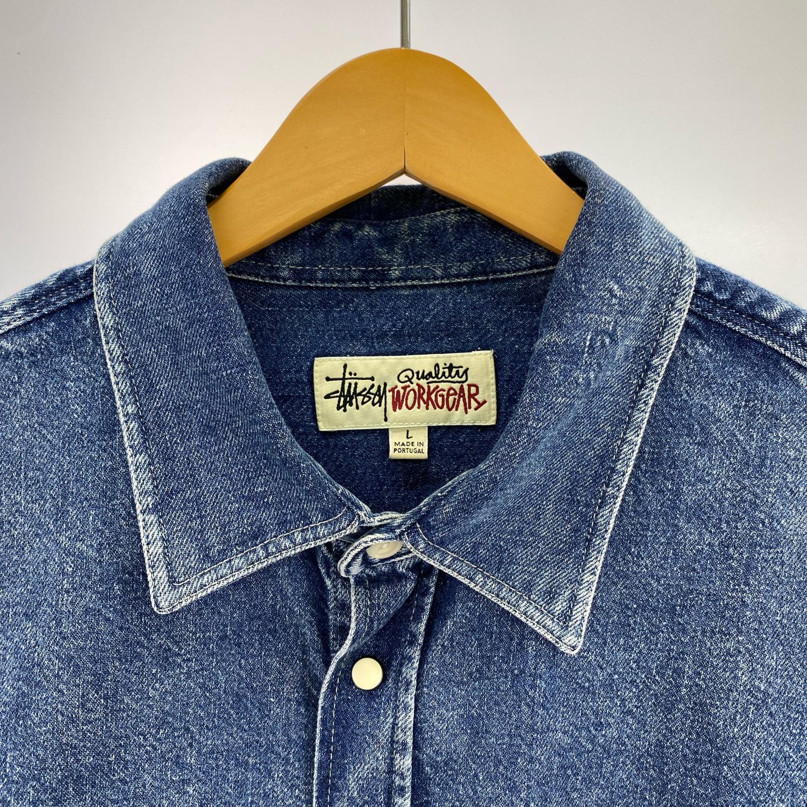 長袖シャツ Boxy Western Denim Shirt ライトブルー L