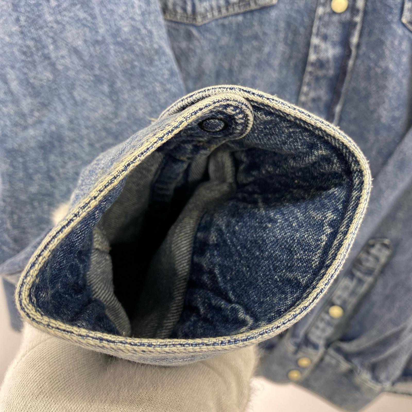 長袖シャツ Boxy Western Denim Shirt ライトブルー L