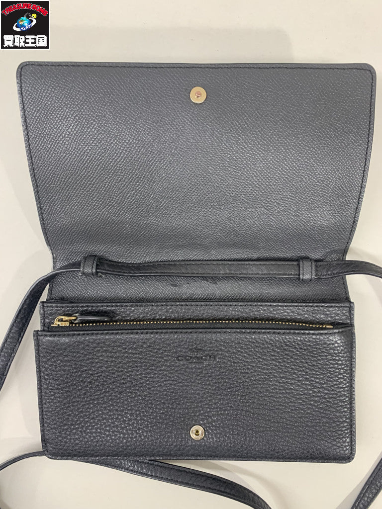 COACH ショルダーウォレット ブラック