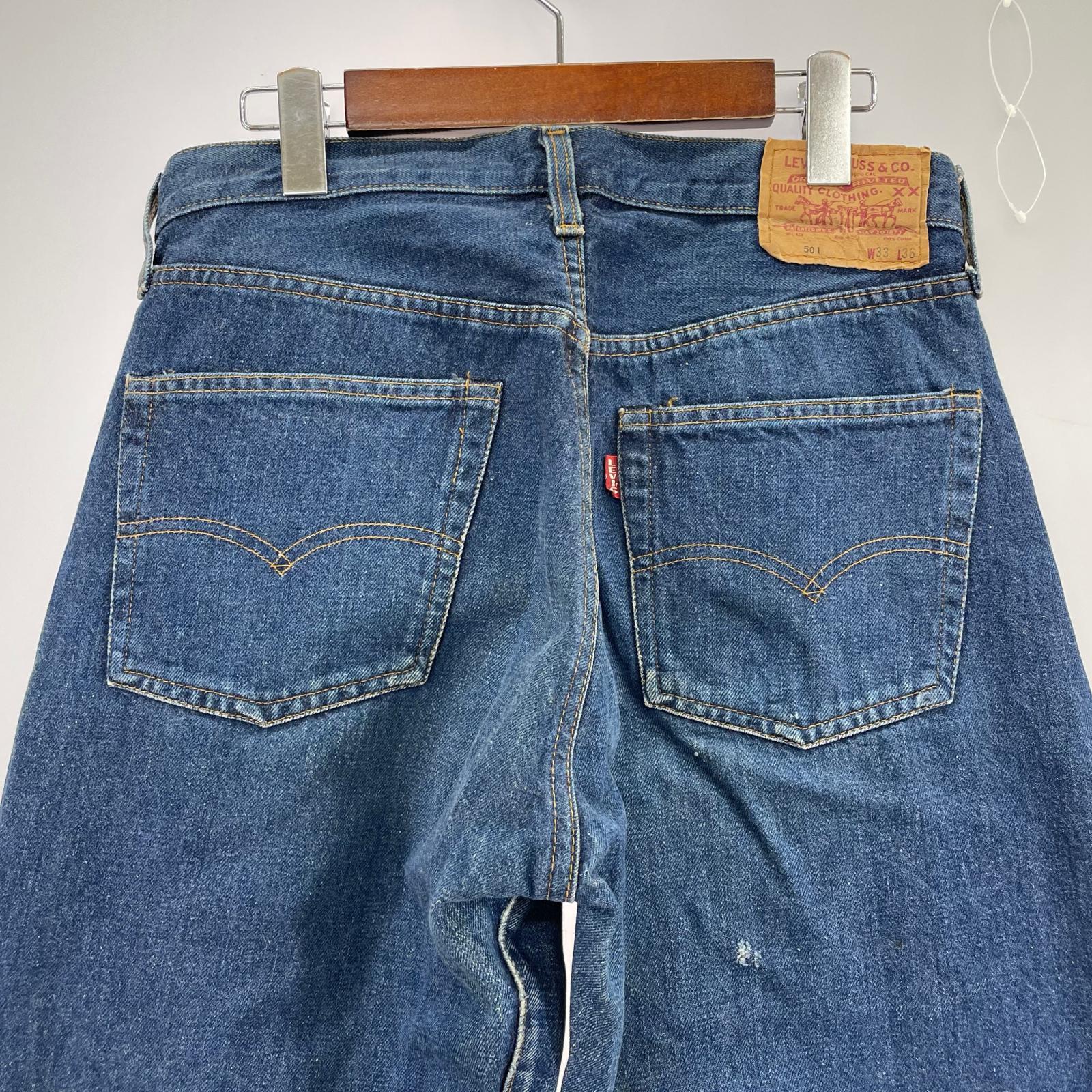 デニムパンツ 501XX 90s ビッグE 110周年モデル 33 ブルー