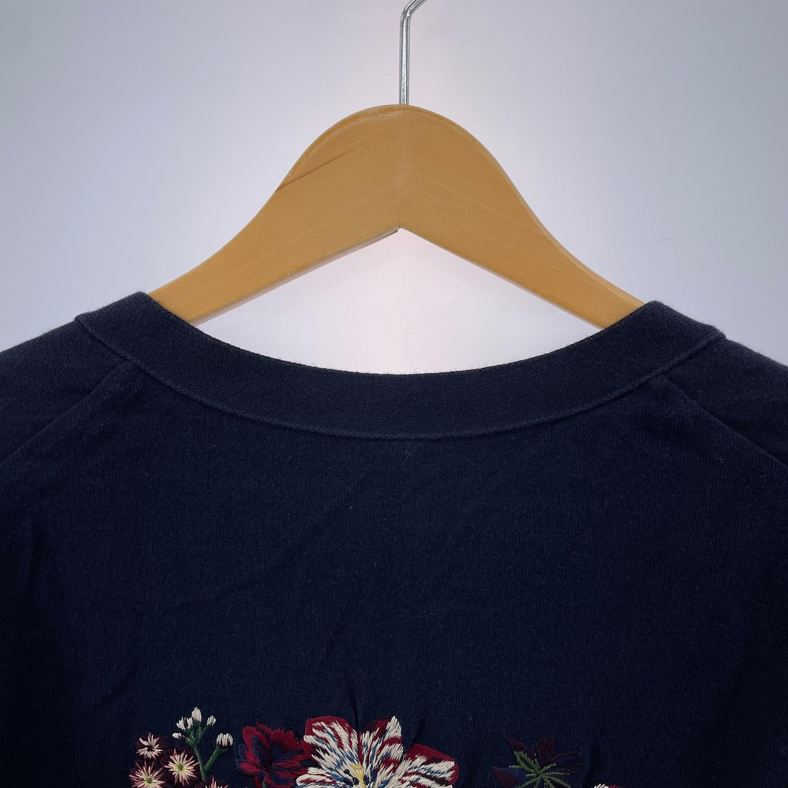カーディガン 12SS/刺繍/2/ネイビー/11905-1 2 ネイビー