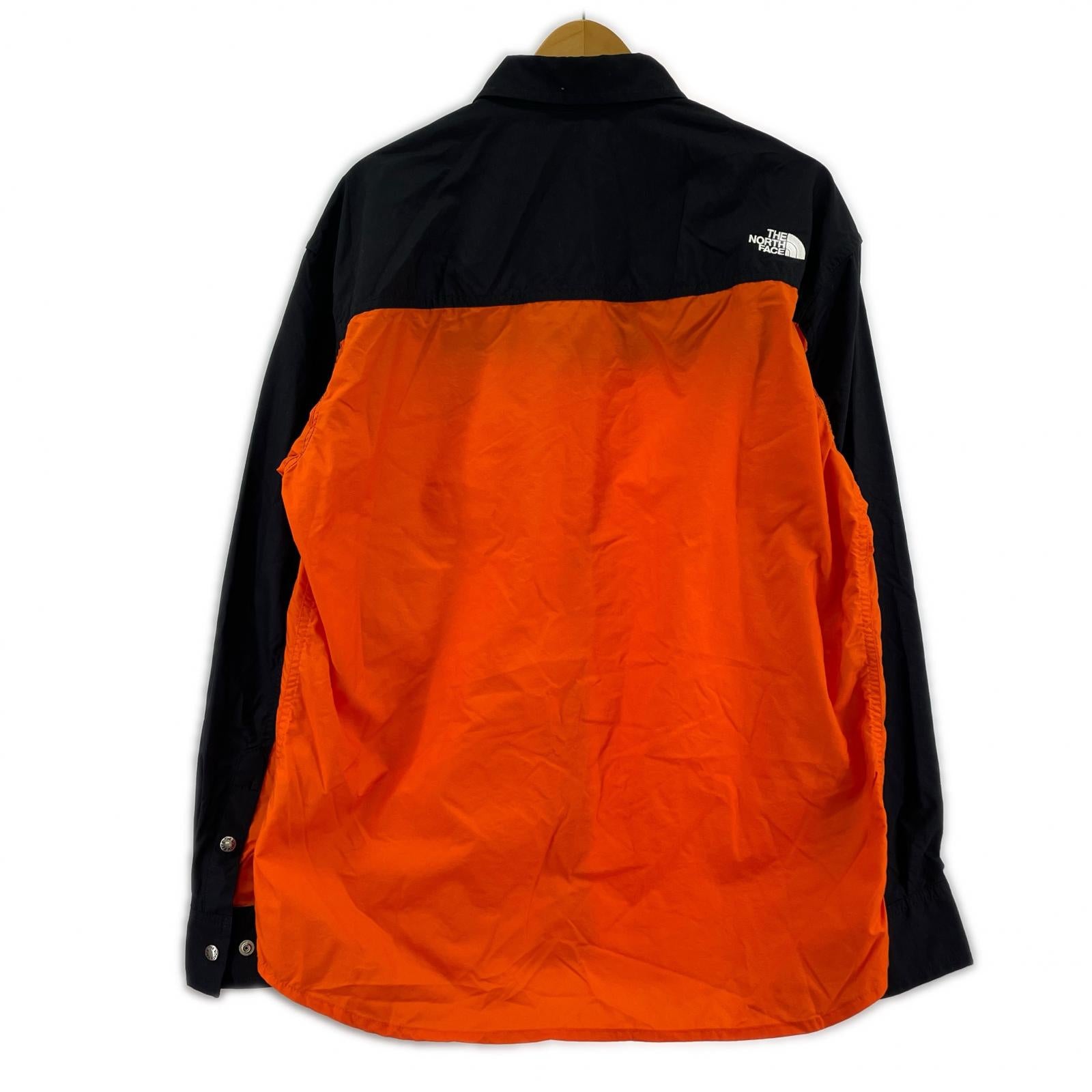 長袖シャツ Nuptse Shirt/L/オレンジ ブラック/NR11961 L