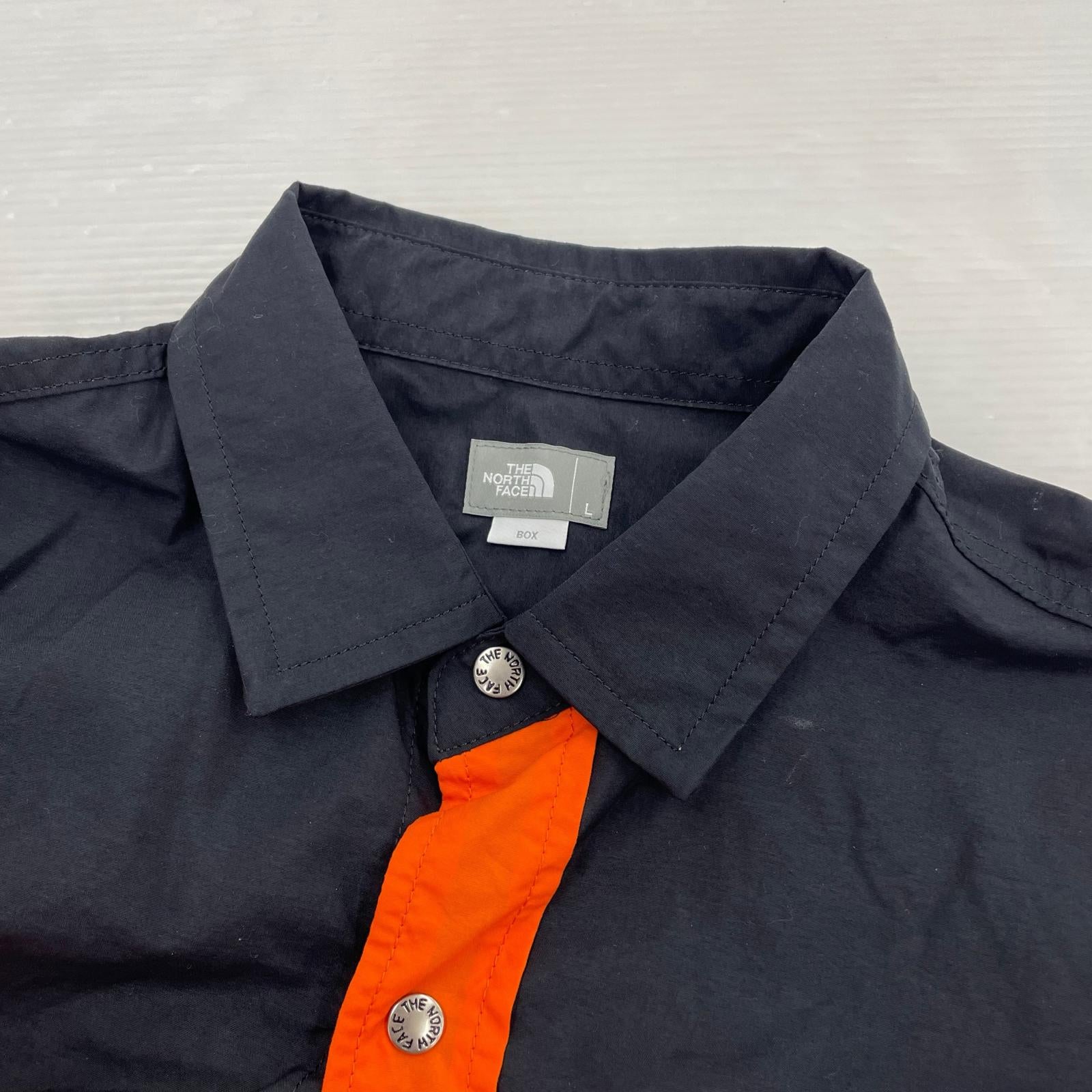 長袖シャツ Nuptse Shirt/L/オレンジ ブラック/NR11961 L