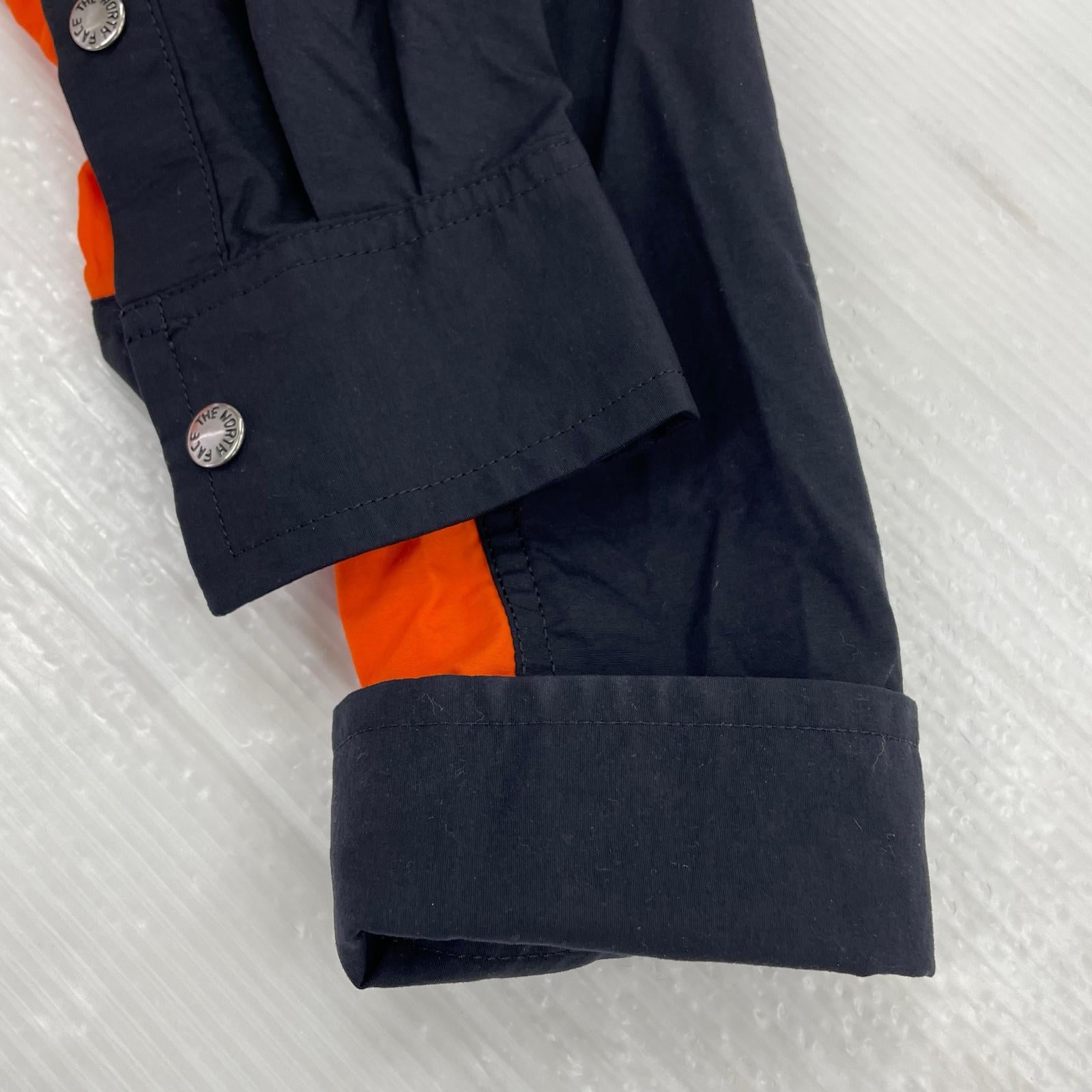長袖シャツ Nuptse Shirt/L/オレンジ ブラック/NR11961 L