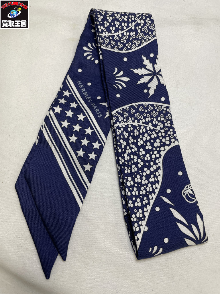 HERMES/ツイリー/Les Leopards Bandana