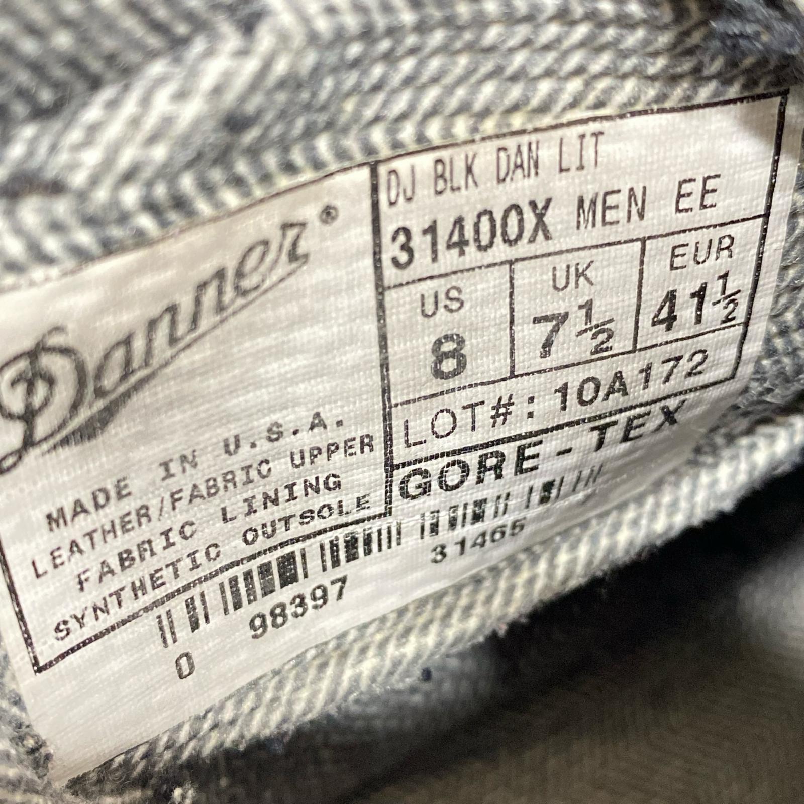 ブーツ Danner USA製 Danner Light GORE-TEX サイズ8 黒 ブラック
