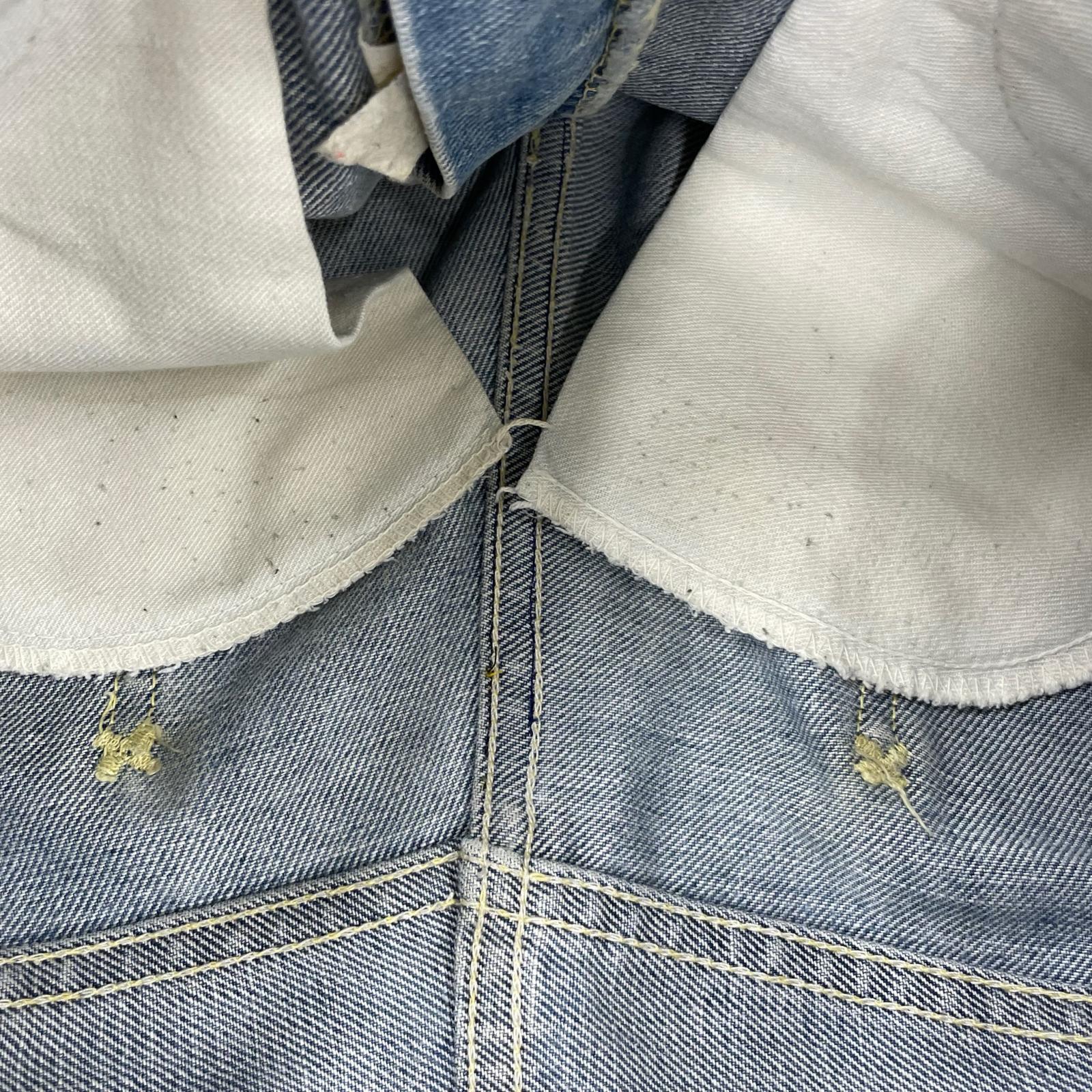 デニムパンツ 70s Lee Set USA製 42TALON ブーツカット ブルー