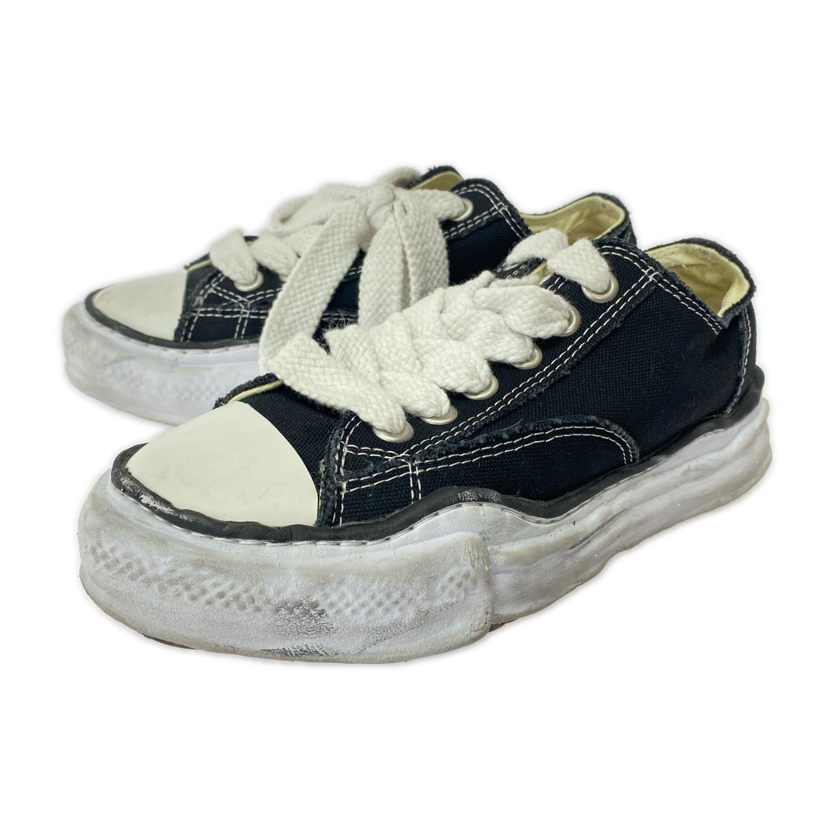 スニーカー PETERSON キャンバスローカットスニーカー BLK ブラック