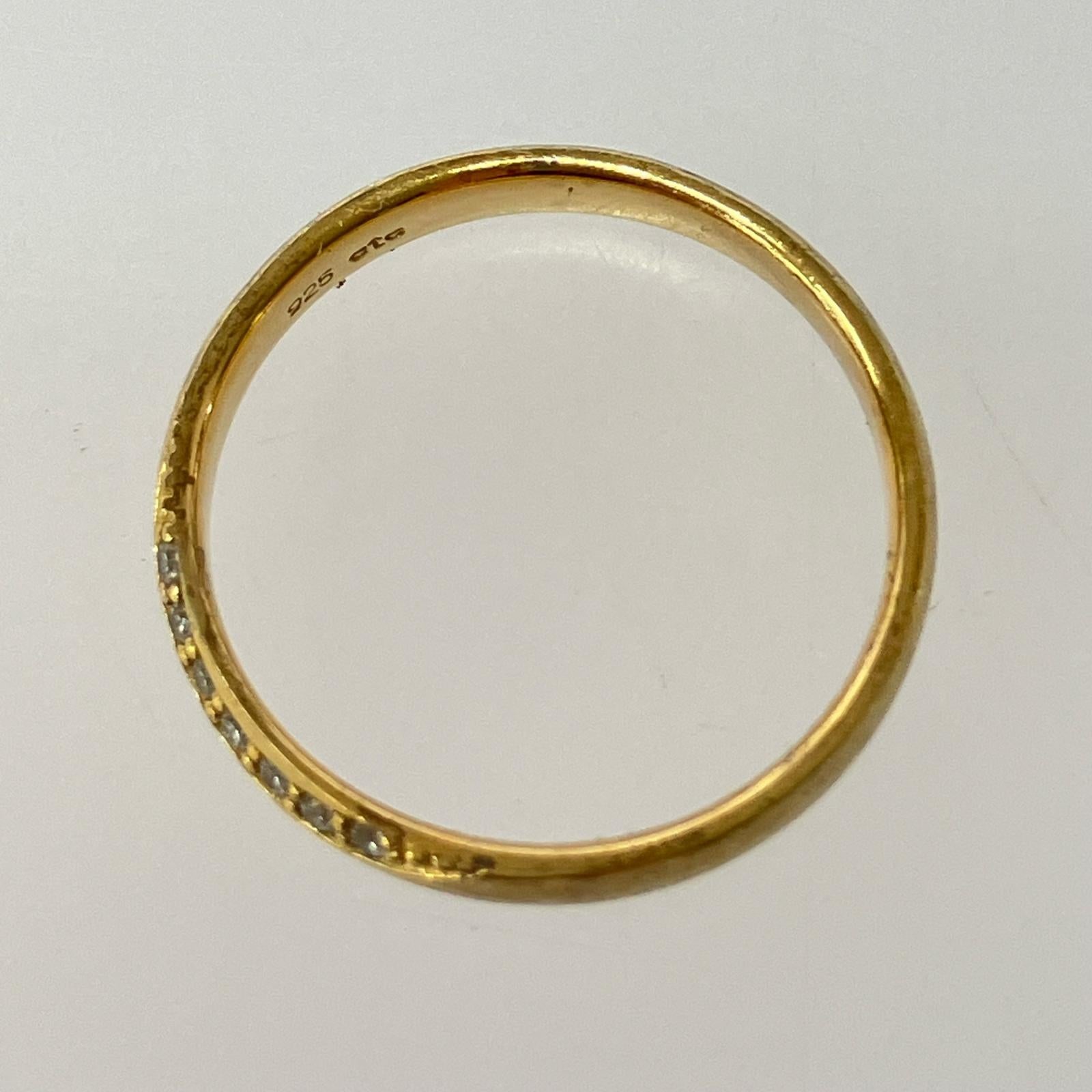 リング・指輪 925 ビジュークレセントムーンリング GLD ゴールド