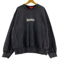 スウェット 25SS Washed Box Logo Crewneck BLK L ブラック