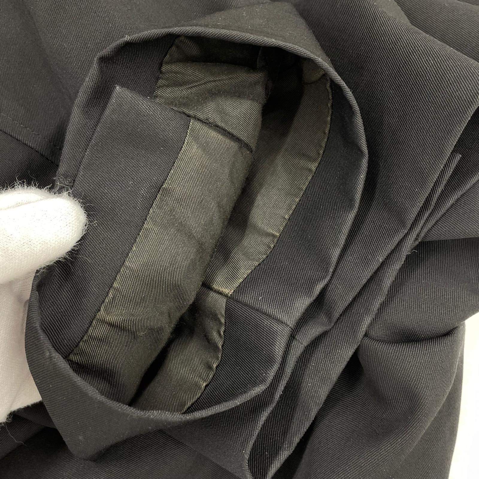 テーラードジャケット selvage wool jacket ブラック